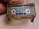 2 Fine Vintage Russian Silver Plated And Enamel Open Salt Cellar Flower Design Other photo 1