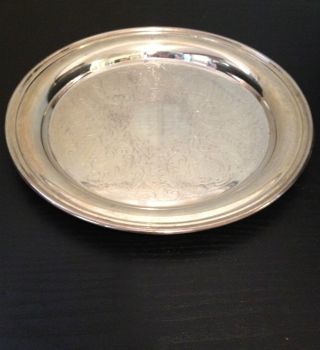 Antique Silverplate Tray By The Sheffield Company photo