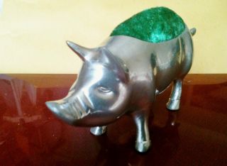 Vintage Pin Cushion In The Shape Of A Pig - Great Looking Piece photo