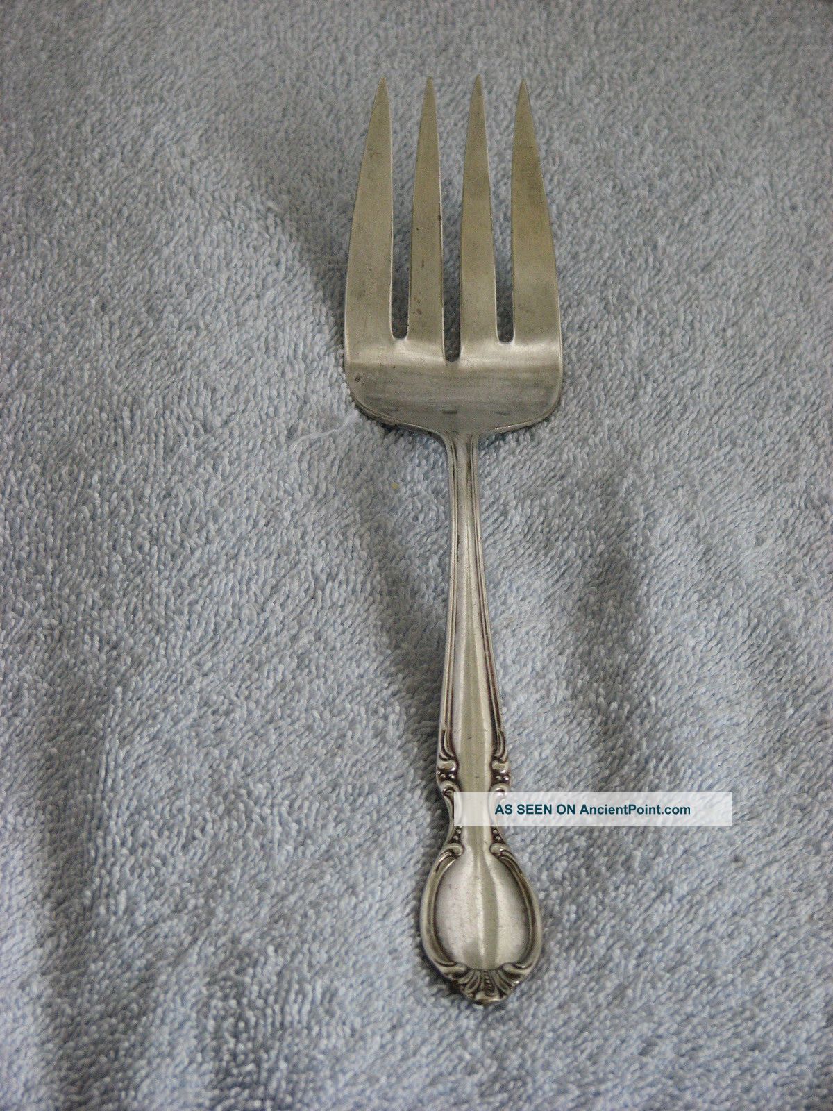 Rogers International Silver Precious Mirror Cold Meat Fork International/1847 Rogers photo