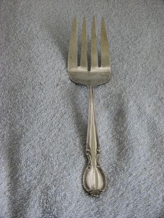 Rogers International Silver Precious Mirror Cold Meat Fork photo