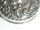 3 Antique Silver Dresser Jar Lids One With Cherub Embossed Design Other photo 2