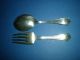 Vintage Rogers Silverplate Baby ' S First Fork & Spoon,  Could Be Monogramed Other photo 4