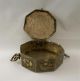 Vintage Tobacciana Chinese Export Silver 925 Gold Snuff Mourning Box No Scrap Asia photo 2