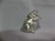Hollow Solid Sterling Silver Rabbit Figurine 925 Stamp Tests 925/1000 Mint 8.  1 G Miniatures photo 2