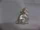 Hollow Solid Sterling Silver Rabbit Figurine 925 Stamp Tests 925/1000 Mint 8.  1 G Miniatures photo 3