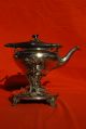 Antique Christofle Silverplate Water Tea Pot Kettle On Stand Other photo 2