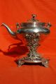 Antique Christofle Silverplate Water Tea Pot Kettle On Stand Other photo 4