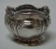 French 950 Sterling Silver & Crystal Open Salt Cellar Dish Page Freres 1900 Salt Cellars photo 4
