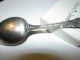 1 Oz.  Sterling Spoon Antique Flag With H Mark Unknown Souvenir Spoons photo 2