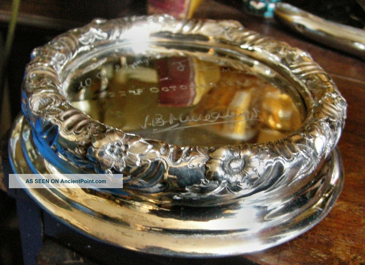 George Iii Scottish Sterling Silver Wine Slide Edinburgh 1808 Other photo