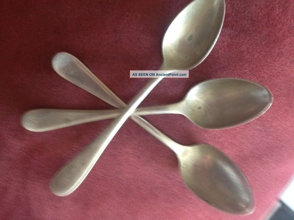 Silver Spoons From The 30 ' S.  Set Of 3. Unknown photo