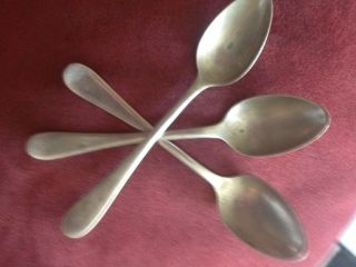 Silver Spoons From The 30 ' S.  Set Of 3. photo