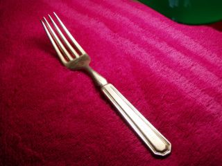 Silverplate Yourex Associated Silver 1920 Engraved Fork Pattern 