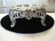 Lovely European Early Art Nouveau Sterling Tea Strainer On Stand,  C1880 - 1900 Tea/Coffee Pots & Sets photo 5