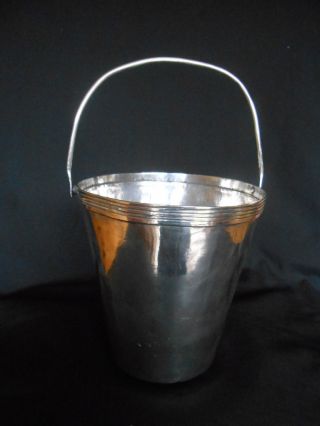 Lovely 19th Century Silver Bucket (unmarked) 220 Grams photo