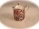 Antique Gorham Reticulated Sterling Silver Cranberry Glass Mustard Pot,  Excellent Mustard Pots photo 2