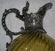 Silver Plated Amber Wrythen Glass Claret Jug. Pitchers & Jugs photo 1