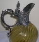 Silver Plated Amber Wrythen Glass Claret Jug. Pitchers & Jugs photo 4