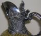 Silver Plated Amber Wrythen Glass Claret Jug. Pitchers & Jugs photo 6