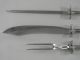 Rare Large Sterling 3 Pc Carving Set Durgin Empire Durgin photo 2