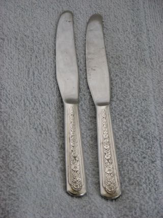 R C Co International Silver Modern Rose Solid Handle Knife - 2 photo