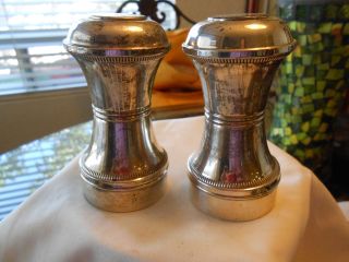 Vintage Sterling Silver Duchin Salt And Pepper Shakers Scrap Sterling Silver photo