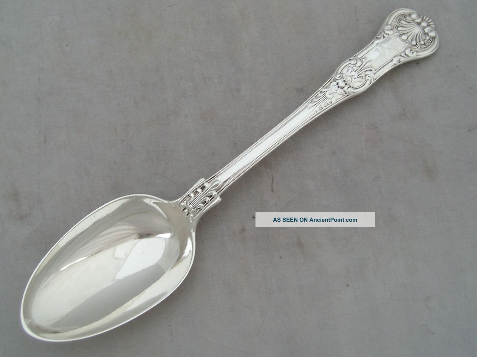 William Iv Silver 1831 Hallmarked William Johnson Queens Serving Spoon 106g Other photo