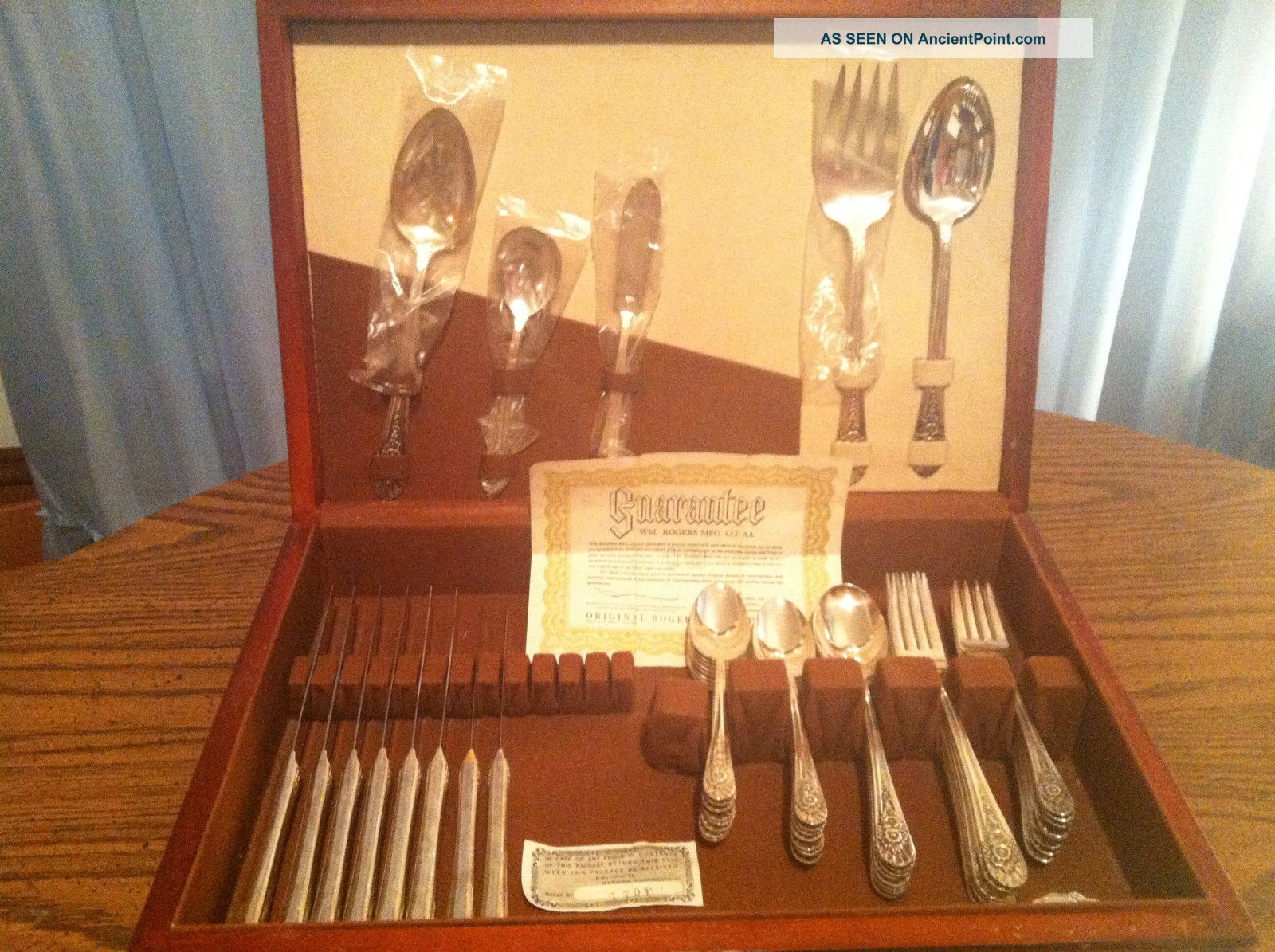 53 Piece Set 1953 Silverplate Flatware Pattern 