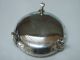 Vintage European Silver Tri Footed Open Salt Cellar Dish 1890 - 1920 Other photo 3
