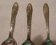 Antique 3 Art Nouveau 1884 Reed & Barton Silverplated Spoons In Cashmere Pat. Other photo 2