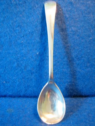 Solid Silver Victorian Mustard Spoon 1898 12.  3 Grm photo