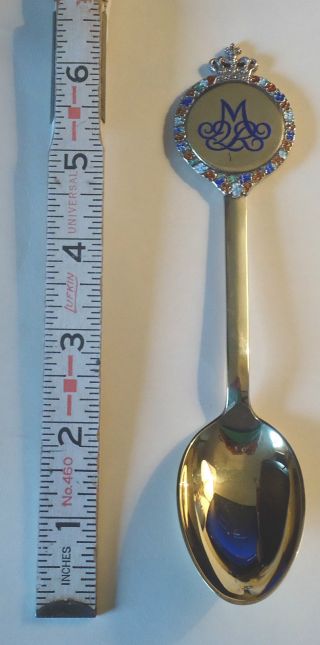Michelsen 1972 Sterling Spoon Commemorating Queen Margrethe Ii photo