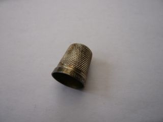 Antique Vintage Charles Horner Sterling Silver Sewing Thimble Hm Chester 1923 photo