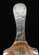 British Sterling Silver Shell Tea Caddy Spoon 1794 - 1795,  Bright Cut Decor. United Kingdom photo 2