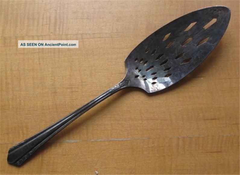 Wm.  A.  Rogers Oneida Pierced Silverplate Pie Dessert Server Malibu Oneida/Wm. A. Rogers photo