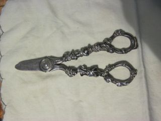 Antique Sterling Silver Gorham Grape Shears Scissors photo