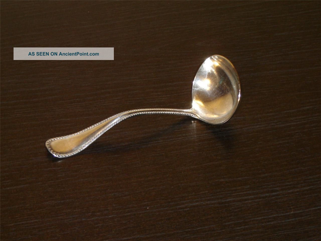 Wm.  A.  Rogers Linden (1900) Silverplate Gravy Ladle Vgu (340l) Oneida/Wm. A. Rogers photo