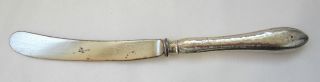 Antique Victorian Silver Handle Butter Or Pate Server photo