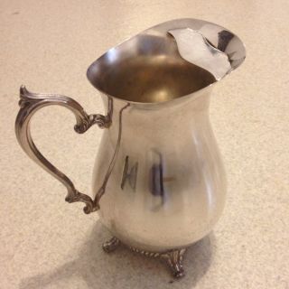 W.  R.  Rogers Silver Plated Pitcher With Ice Lip 4317 photo
