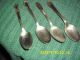 Silverplated Silverware Four Spoons - Not Matching - Different Brands Oneida/Wm. A. Rogers photo 1