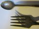 Vintage Toddler / Baby Spoon And Fork 1881 Rogers Oneida Ltd Oneida/Wm. A. Rogers photo 2