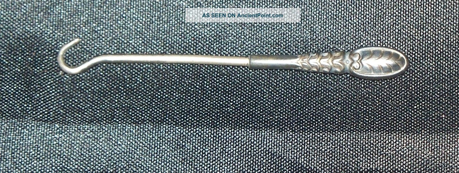 Antique Sterling Hallmarked Button Hook Brushes & Grooming Sets photo