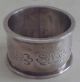 Reduced Old Round Sterling Silver Napkin Ring Sanborns Mexico Floral 36gr 1.  3oz Mexico photo 1