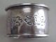 Reduced Old Round Sterling Silver Napkin Ring Sanborns Mexico Floral 36gr 1.  3oz Mexico photo 2