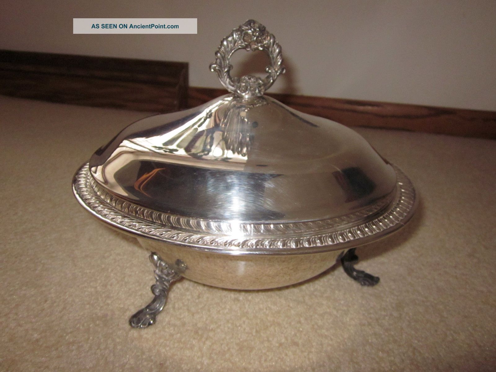 1883 F.  B Rogers Silver Co Serving Dish 1158 Dishes & Coasters photo