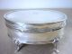 Antique Silver Oval Jewellery/ Trinket Box Chester 1910 Boxes photo 6