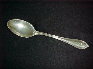 Alvin Sterling Oval Soup Dessert Spoon Evangeline 1907 Nr photo