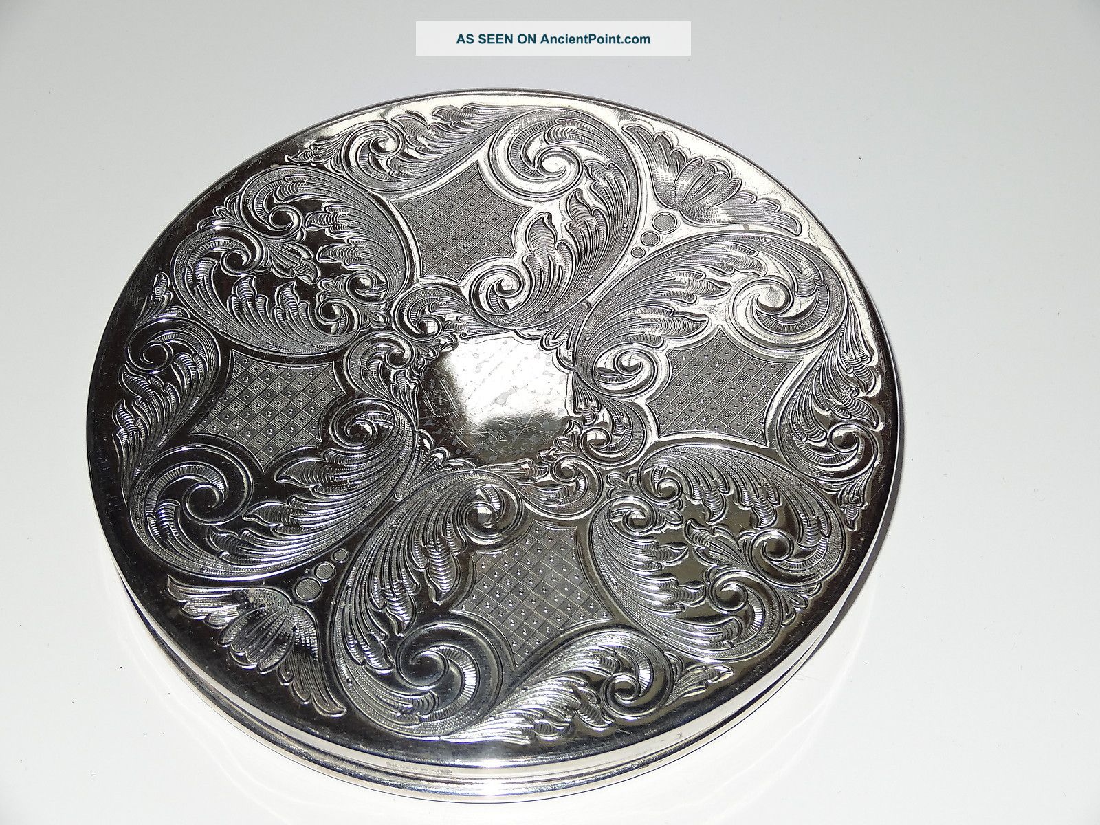 Silver Plated Set Of 4 Large Plate Place Mats Coasters Dishes & Coasters photo