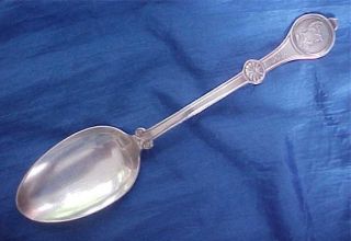 Reed And Barton Silverplate Roman Medallion Table Spoon photo